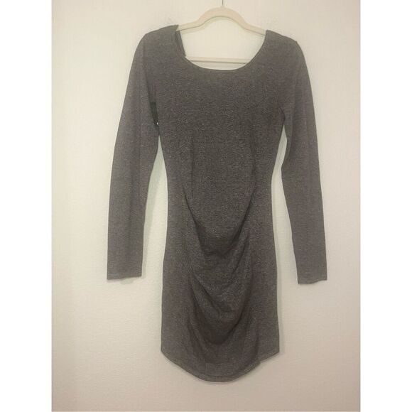 EXPRESS Heather Gray Mini Dress - Picture 2 of 6
